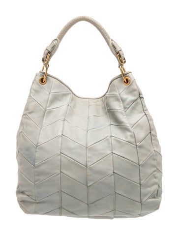 Leather Leather Chevron Hobo