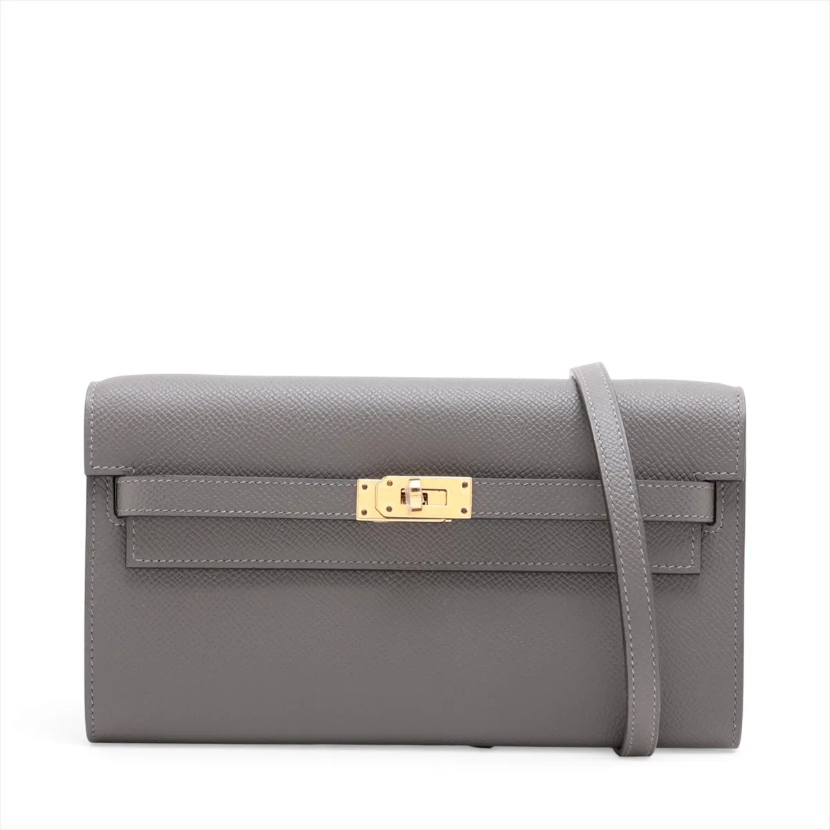 Hermès Kelly Wallet Togo Veau Epsom Grimayer Gold Metal Fittings