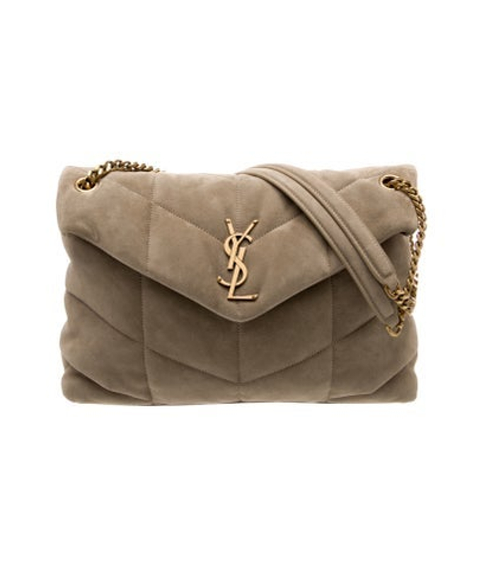 Saint Laurent Laurent Suede Puffer Small 2023 W Tags