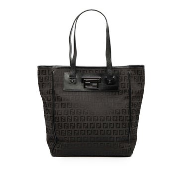 Calf Leather Zucchino Canvas Tote