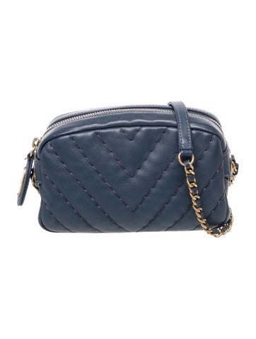 Mini Surpiqué Chevron Camera Bag
