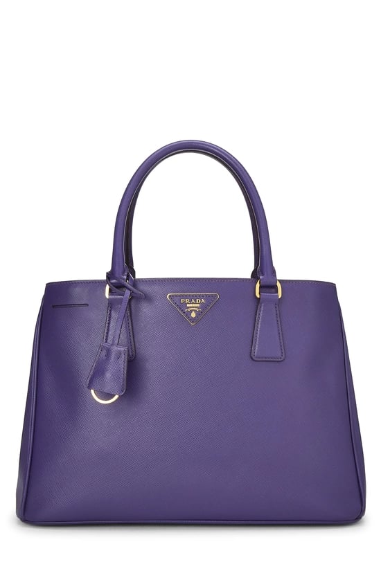 Purple Saffiano Executive Tote Medium