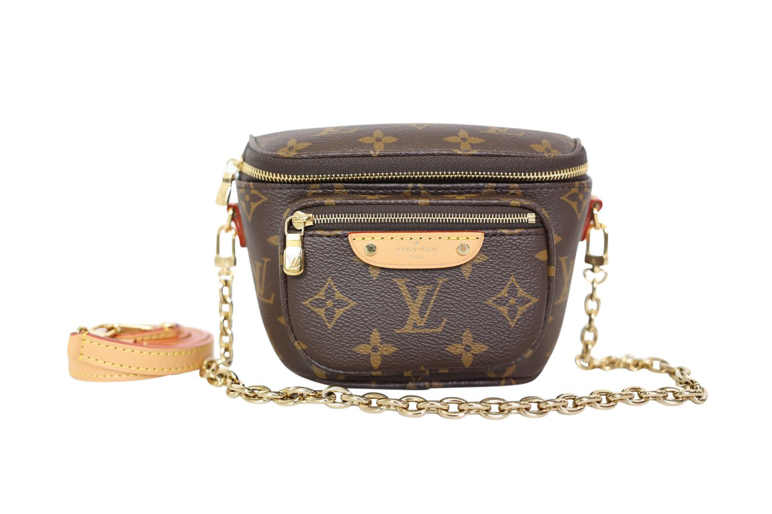Louis Vuitton Louis Vuitton Mini Bumbag, Monogram With Gold Hardware, New In Box WA001
