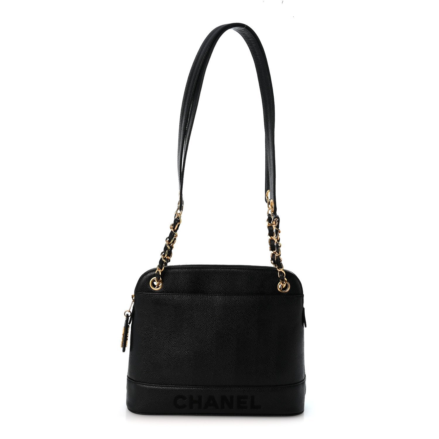 Chanel Caviar CC Shoulder Bag Black