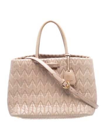 Miu Miu Leather Tote