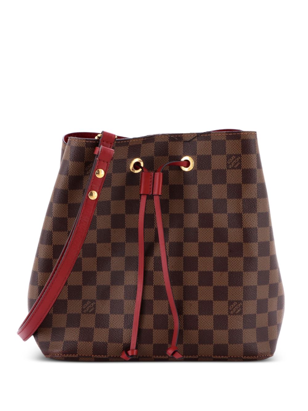 NeoNoe Handbag Damier with Leather MM bucket bag