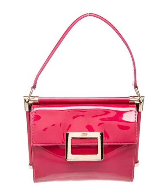 Roger Vivier Vivier Patent Leather Shoulder Bag