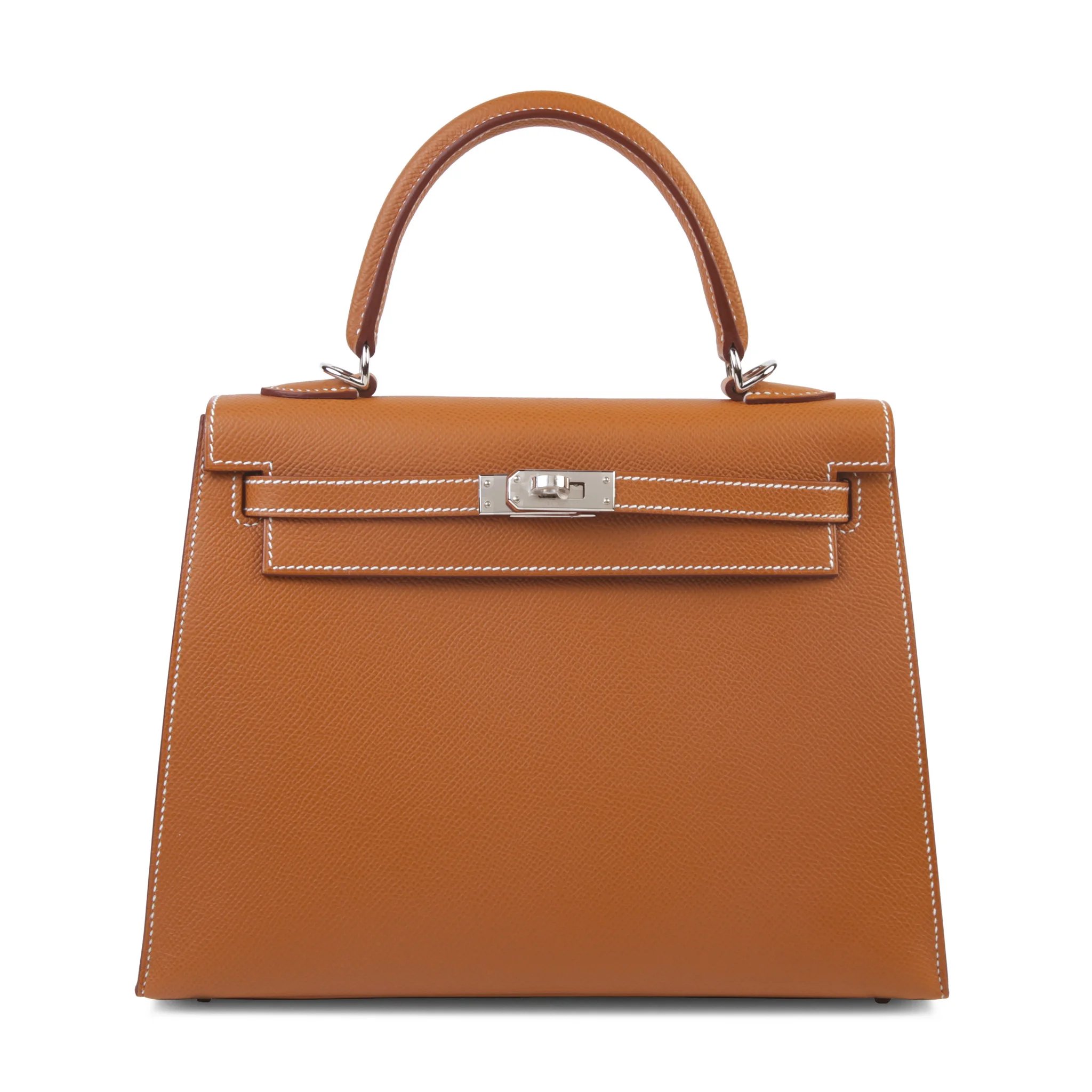 Brand New ( Rank N ) HERMÈS Kelly 25 Sellier Gold (37) Epsom Palladium hardware G (2026)