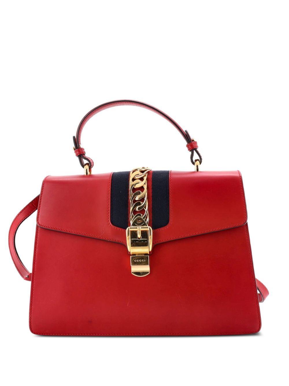 Sylvie Top Handle Bag Leather Medium satchel