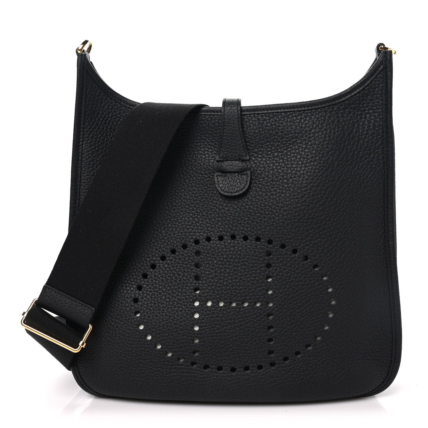 Hermes Taurillon Clemence Evelyne III PM Black