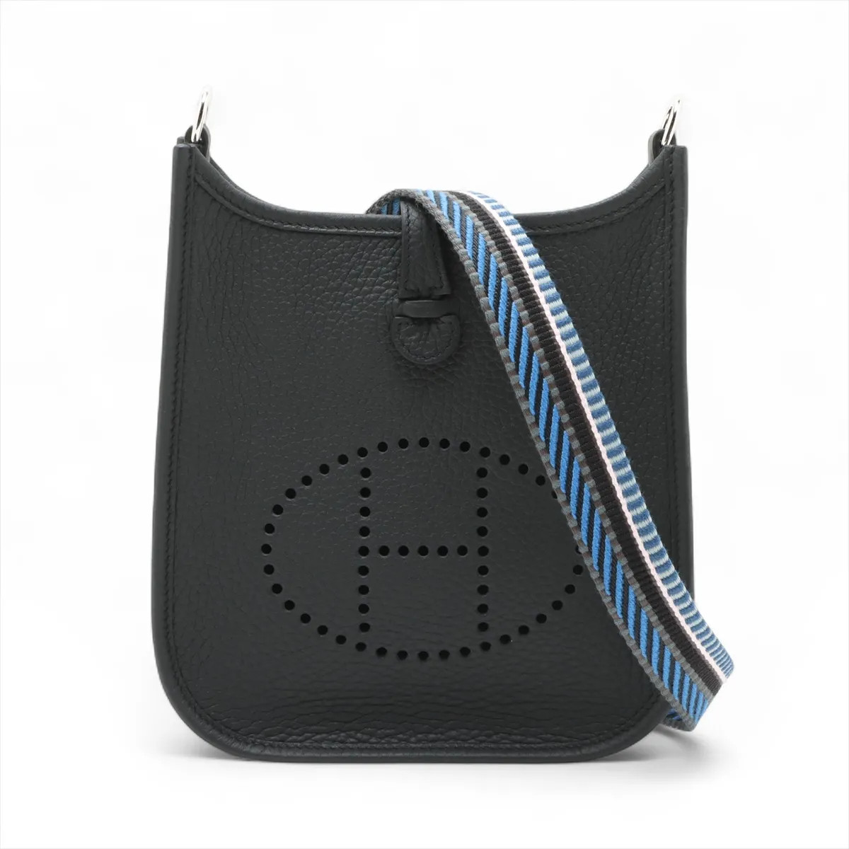 Hermès evelyn 16 TPM Amazon Taurillon Clemence Black Silver Metal Fittings
