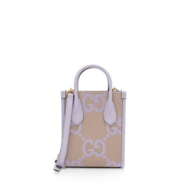Leather Vertical Mini Tote Mini
