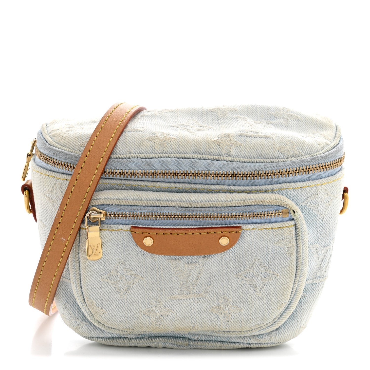 Louis Vuitton Monogram Denim Mini Bumbag Sky Blue