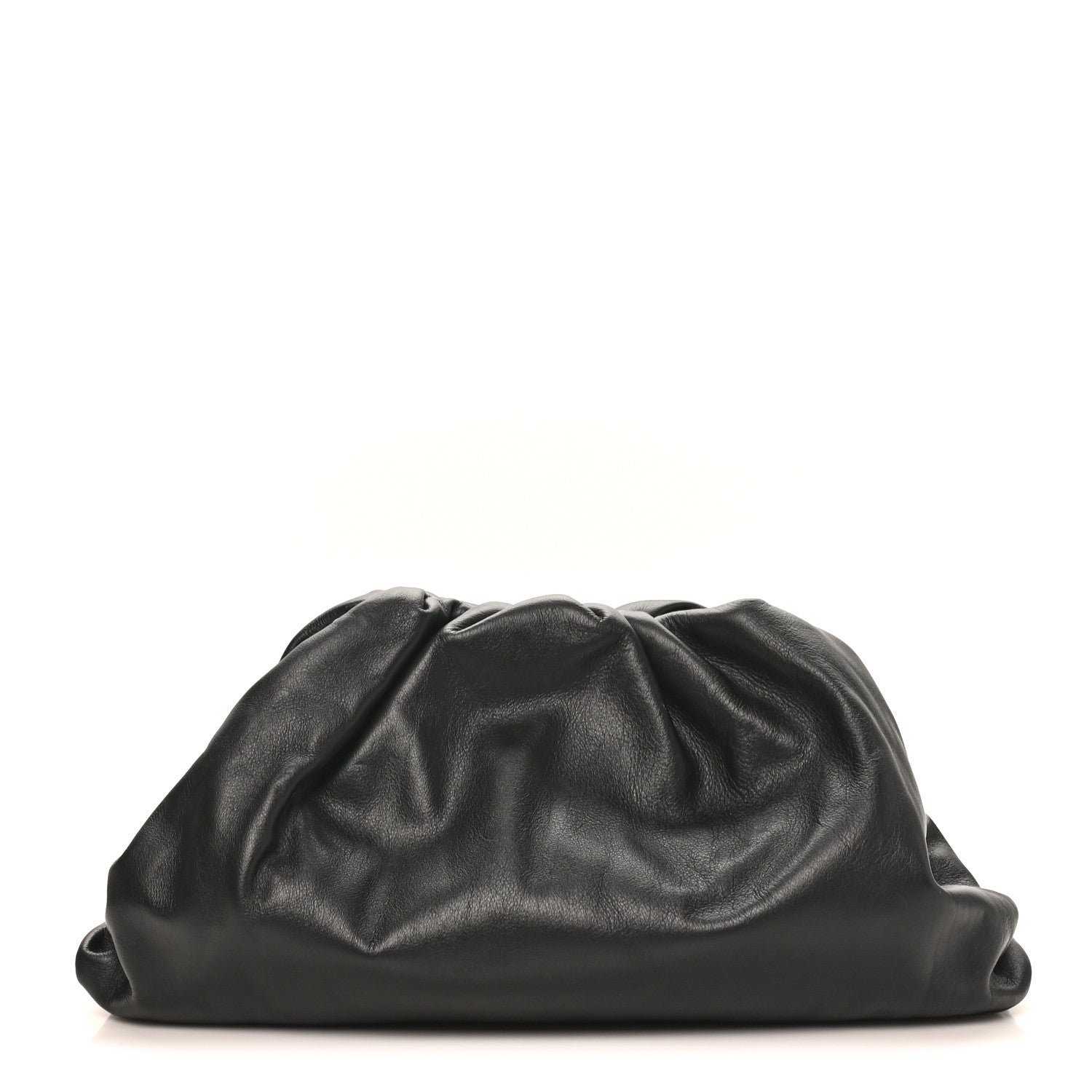 Bottega Veneta Smooth Butter Calf The Pouch Oversized Clutch Black