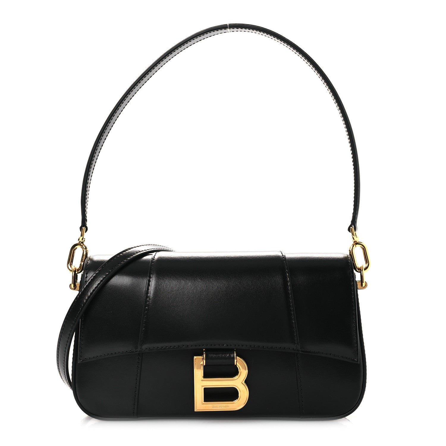 Balenciaga Balenciaga Natural Smooth Calfskin Small Hourglass Sling Bag Black