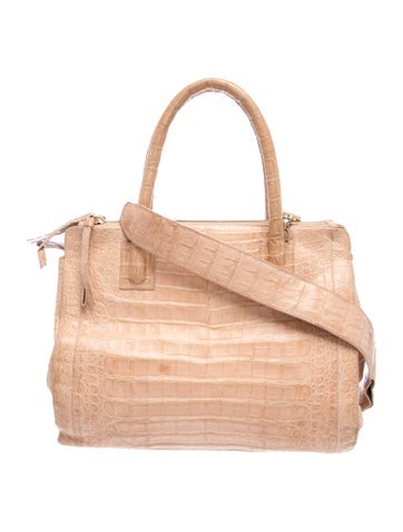 Crocodile Top Handle Bag