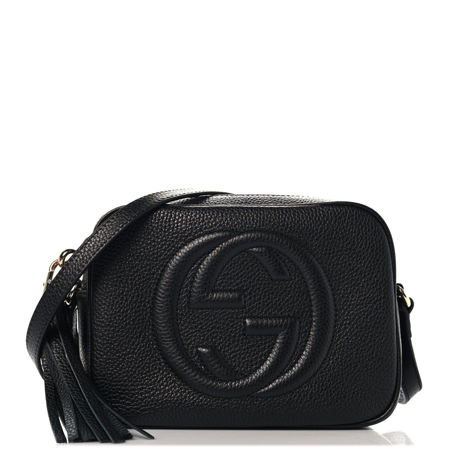 Gucci Pebbled Calfskin Small Soho Disco Bag Black