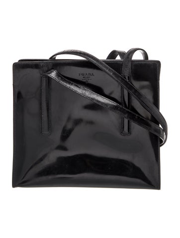Prada Patent Leather Shoulder Bag Vintage