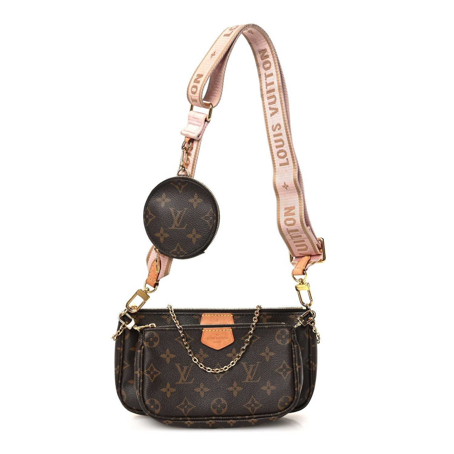 Louis Vuitton Monogram Multi Pochette Accessories Rose Clair