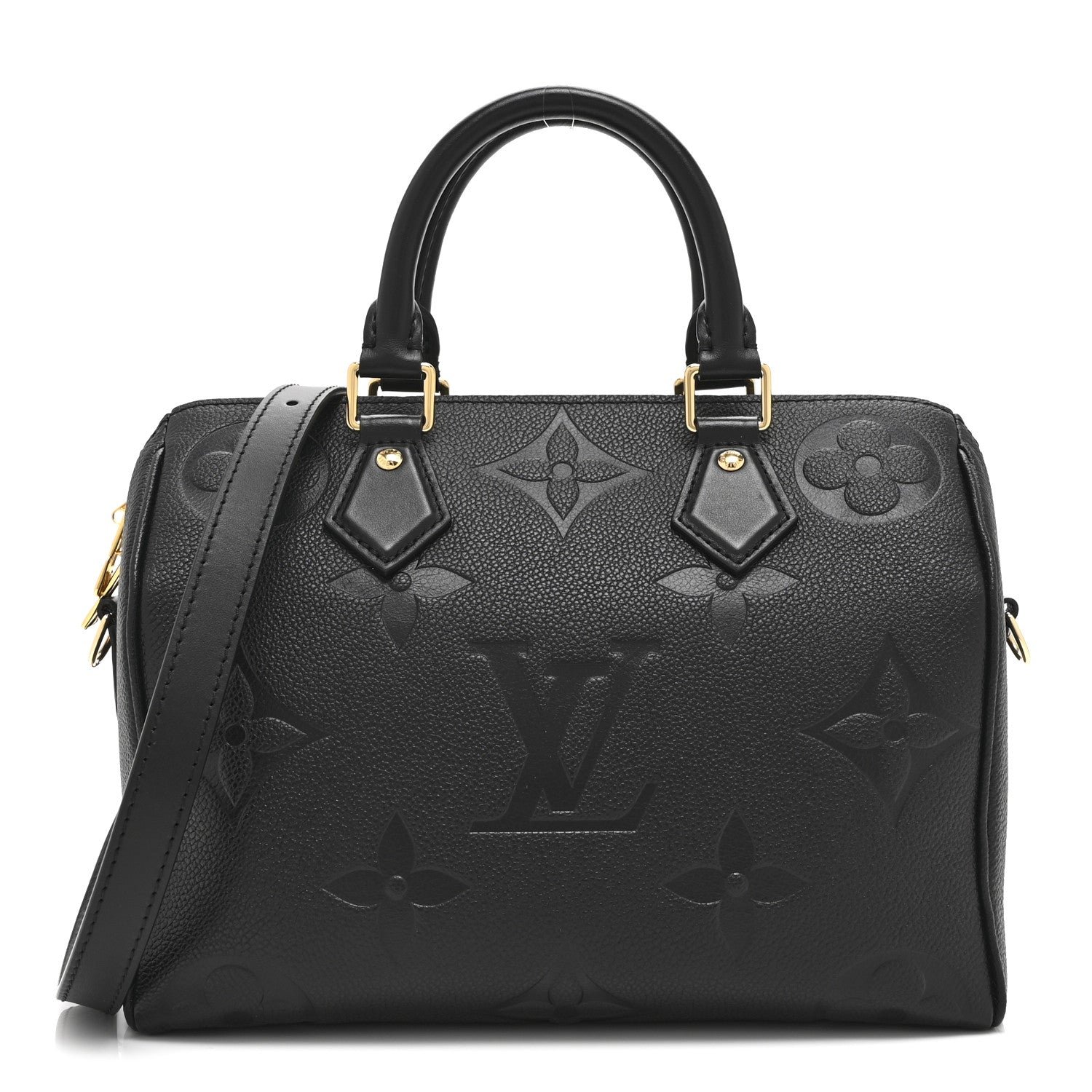 Louis Vuitton Empreinte Monogram Giant Speedy Bandouliere 25 Black