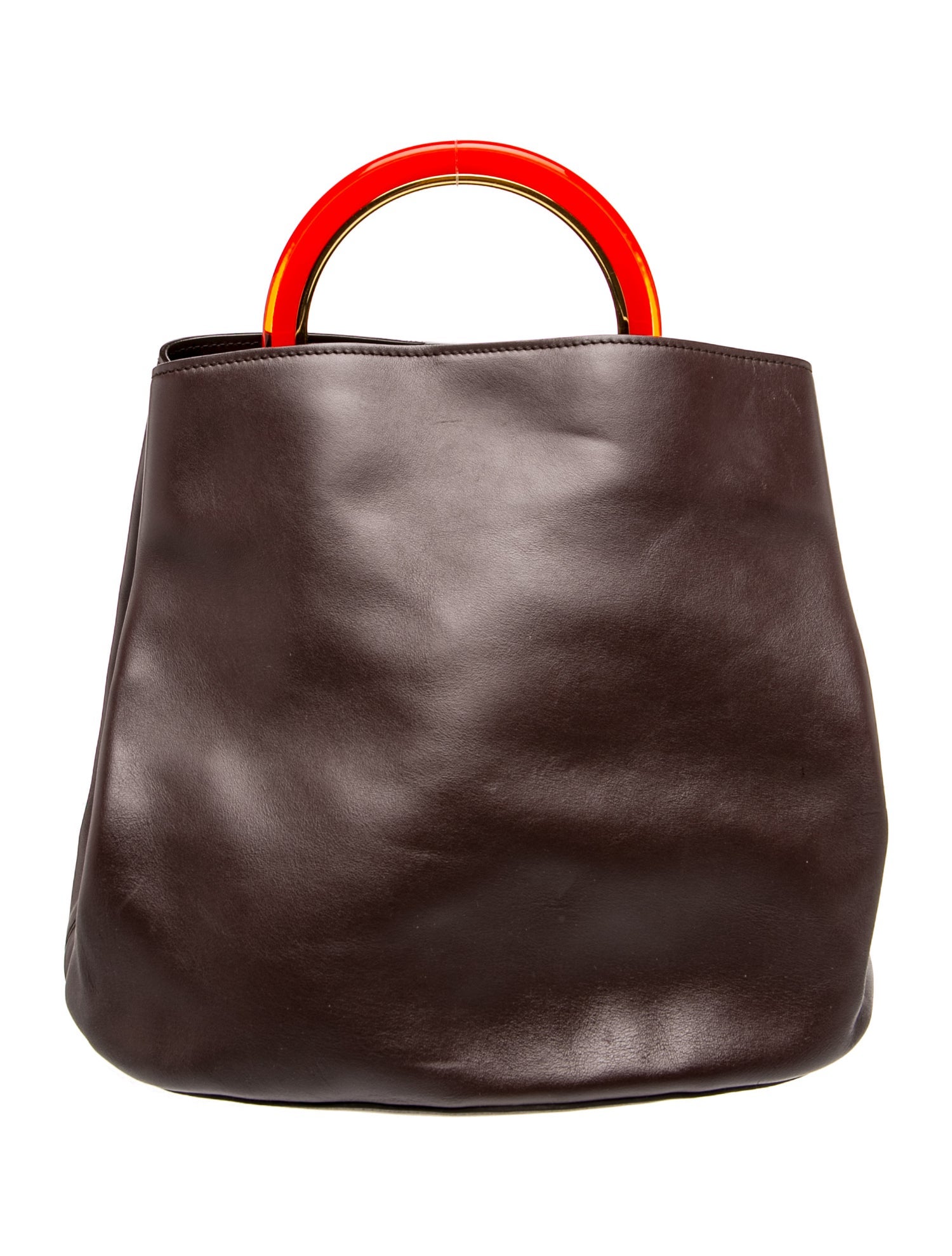 Leather Top Handle Bag
