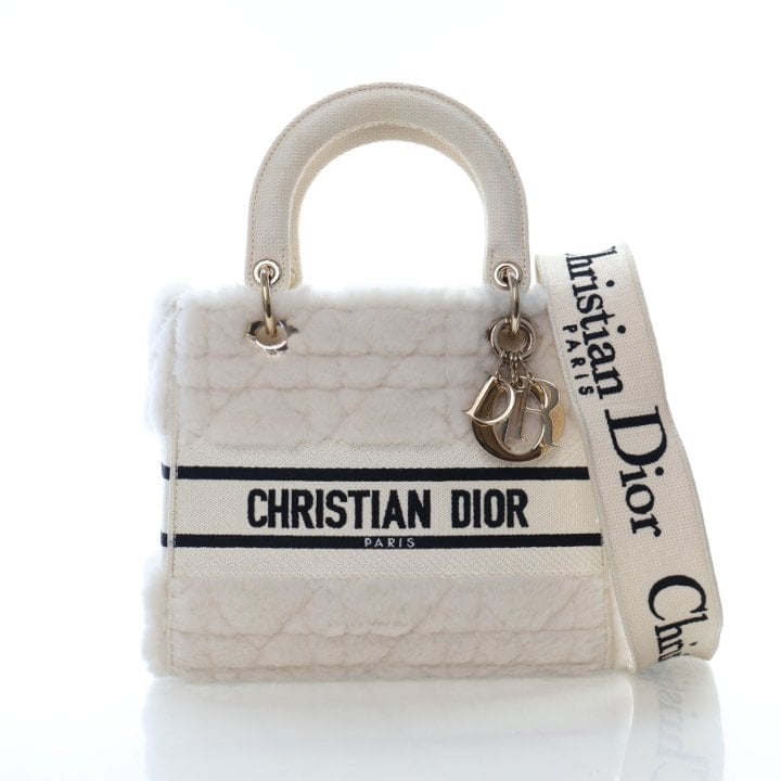 Christian Dior Medium Shearling Lady D-Lite