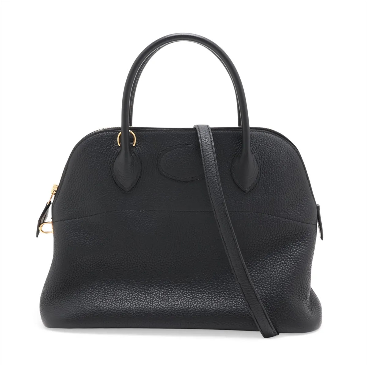 Hermès Bolide 31 Taurillon Clemence Black Gold Metal Fittings