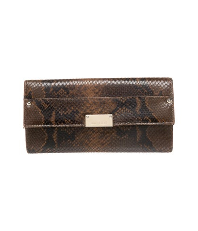 Jimmy Choo Choo Snakeskin Clutch