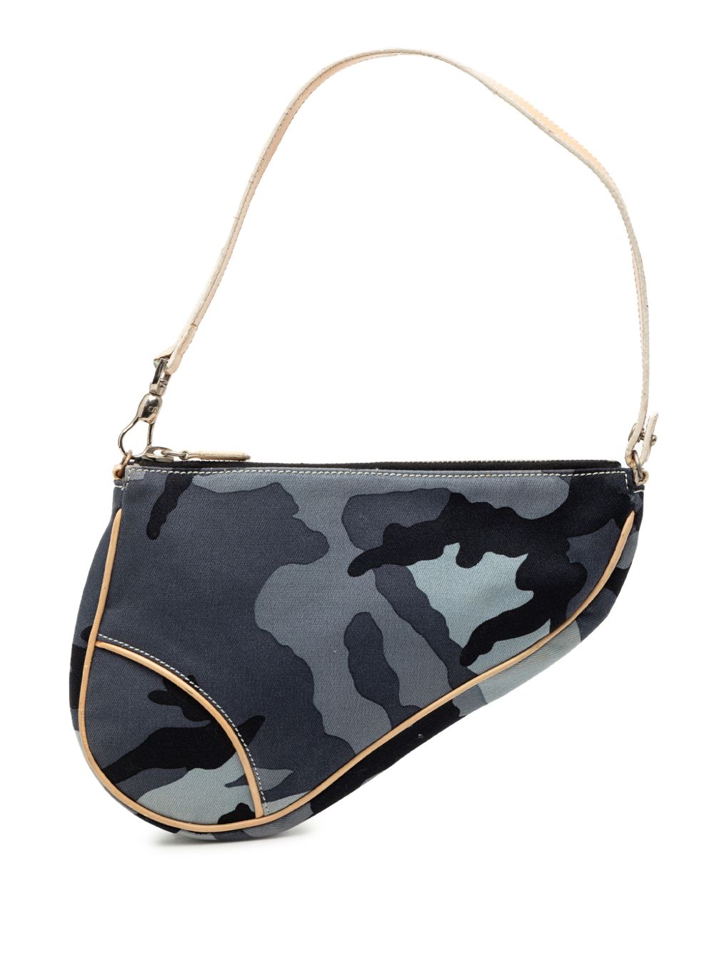 2002 Mini Canvas Camouflage Saddle Pochette shoulder bag