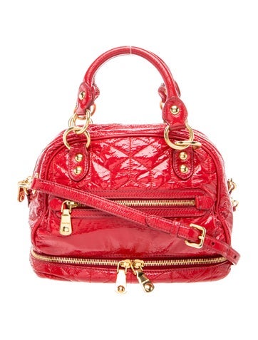 Patent Leather Top Handle Bag