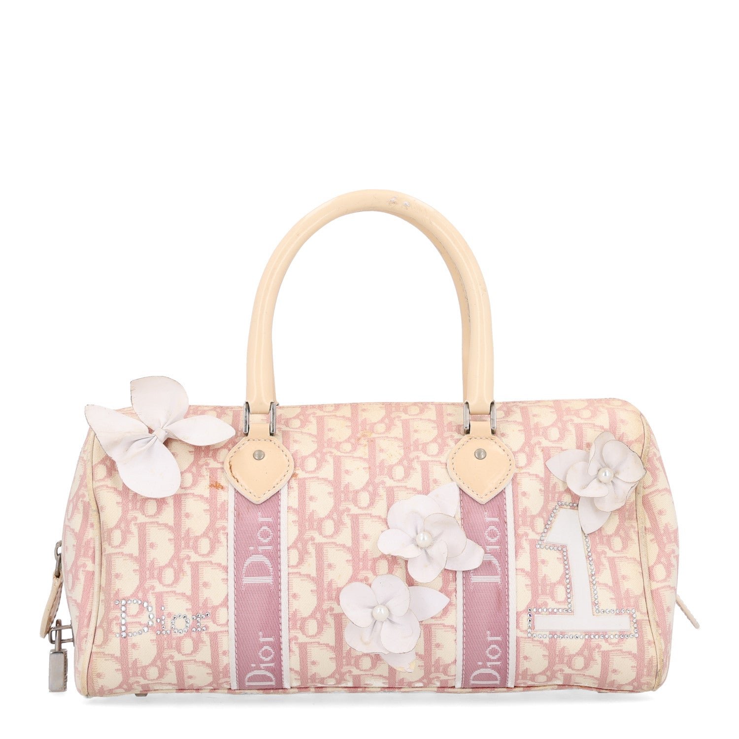Christian Dior Monogram Girly Boston Pink