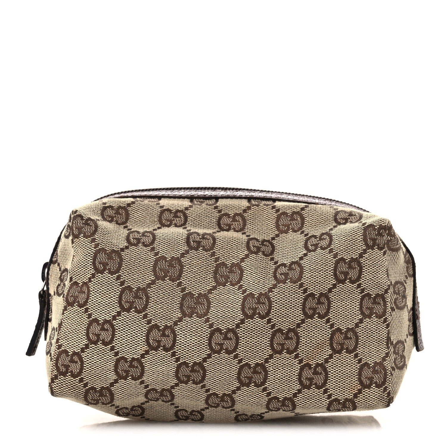 Gucci Monogram Large Cosmetic Case Brown
