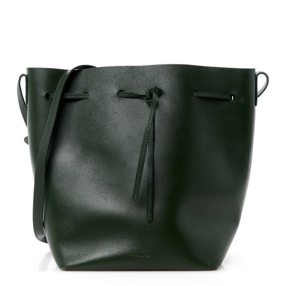 Mansur Gavriel Calfskin Bucket Bag Olive