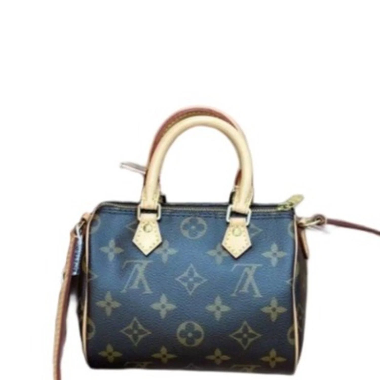 Louis Vuitton Coated Canvas Speedy Bandouliere Nano