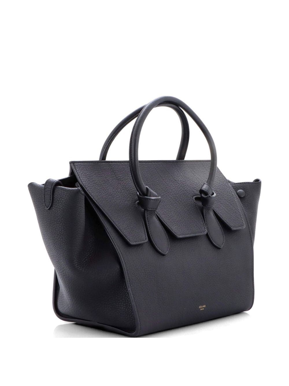 Tie Knot Grainy Leather Mini tote bag