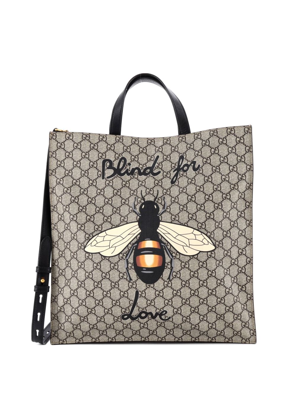 Convertible Soft Open Printed GG Coated Canvas Tall tote bag
