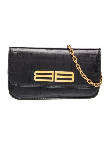 Embossed Leather Shoulder Bag