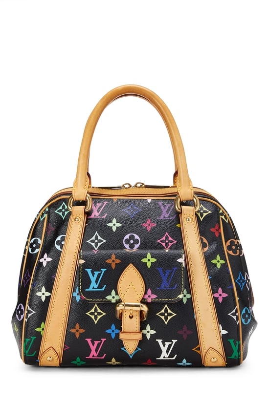 Takashi Murakami x Louis Vuitton Black Monogram Multicolore Priscilla