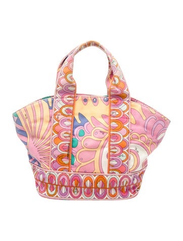 Emilio Pucci Canvas Top Handle Bag