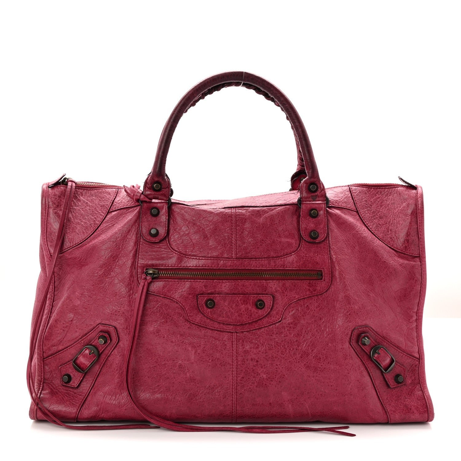 Balenciaga Agneau Classic Hardware Work Pourpre