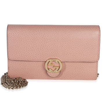Leather Interlocking G Small