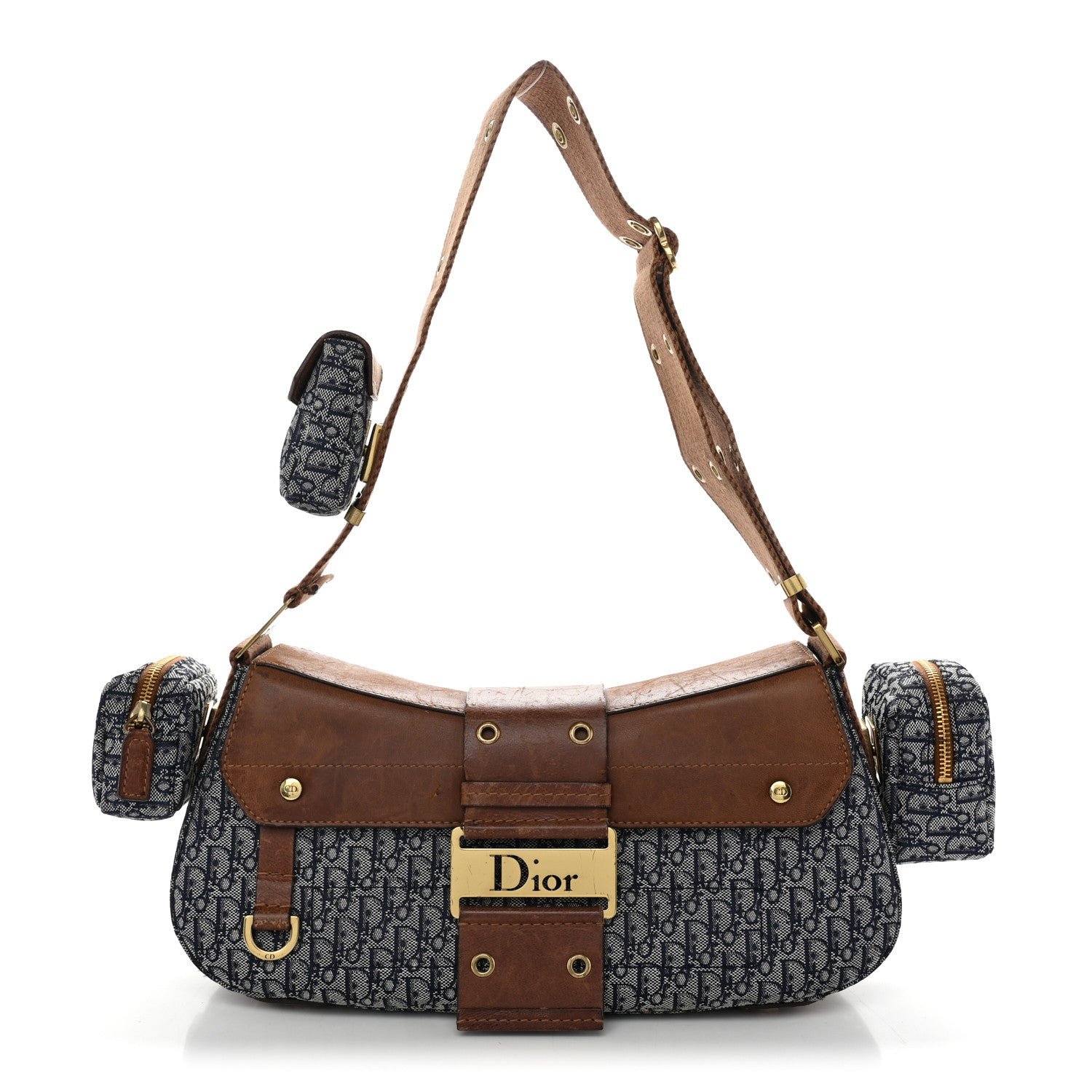 Christian Dior Calfskin Monogram Street Chic Columbus Blue