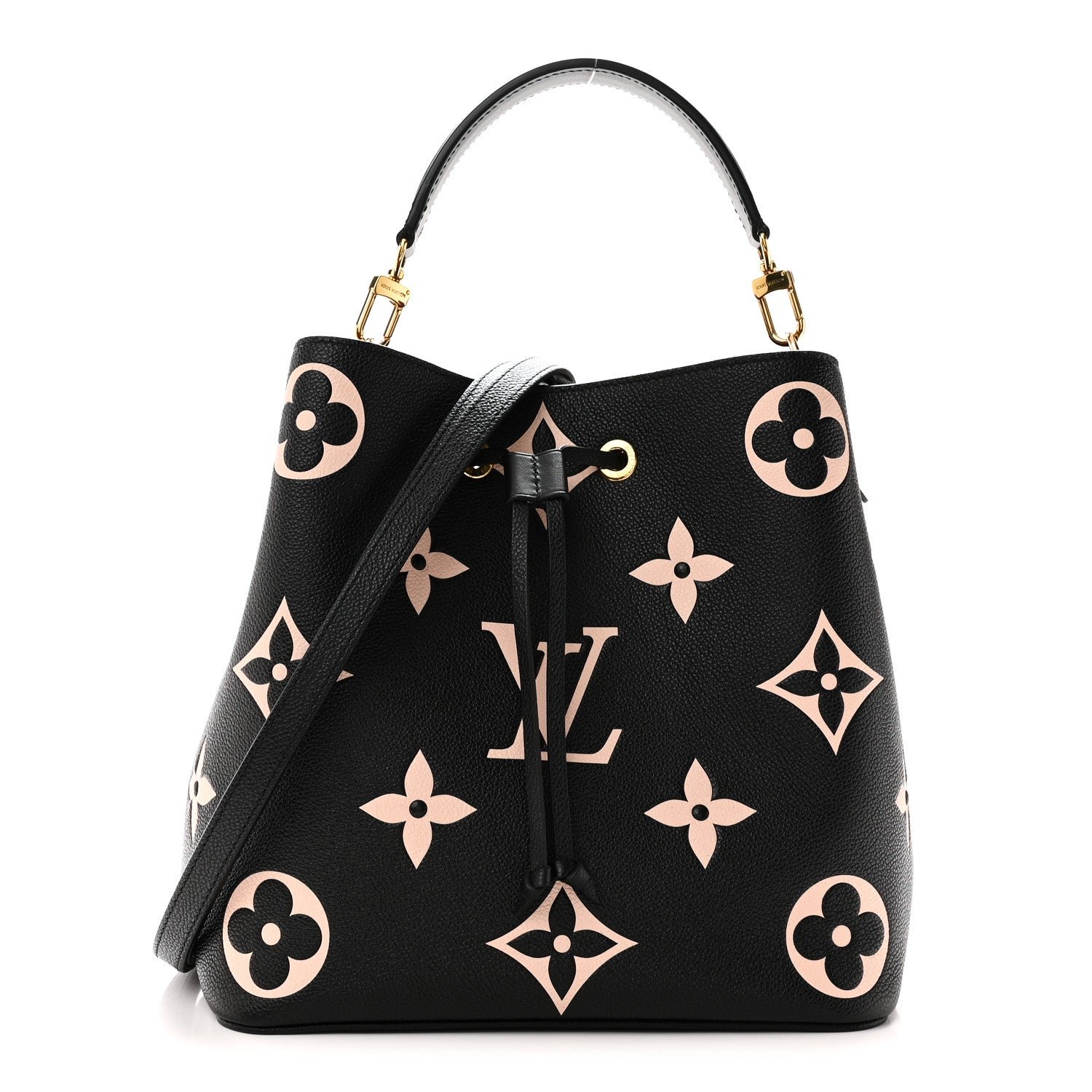 Louis Vuitton Empreinte Monogram Giant Neonoe MM Black Beige