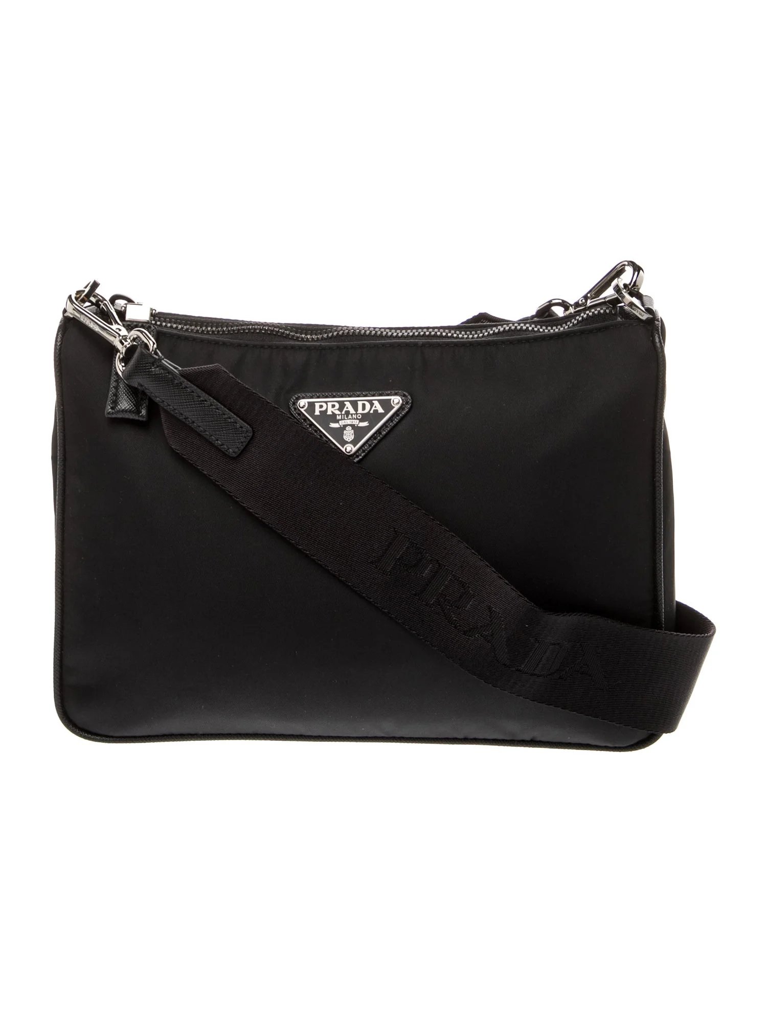 Enameled Metal Triangle Crossbody Bag