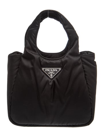 Enameled Metal Triangle Padded Top Handle Bag