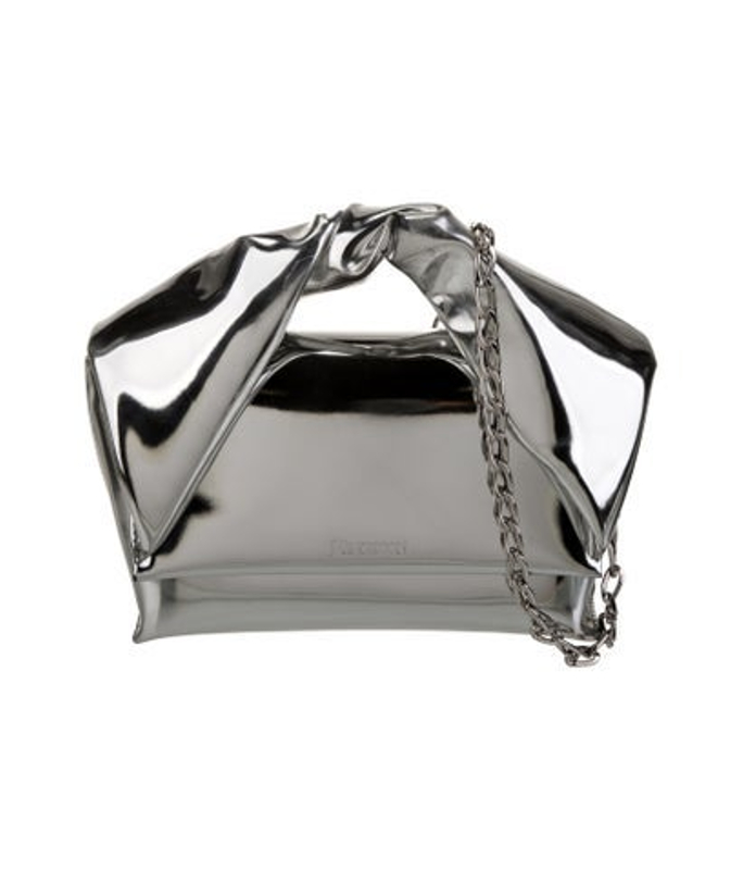 JW Anderson W Anderson Patent Leather Top Handle Bag