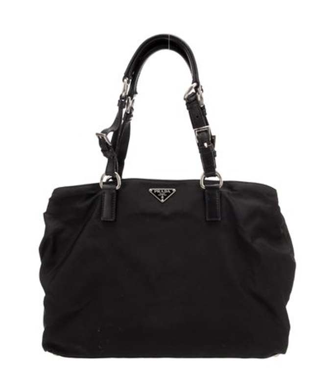 Prada Enameled Metal Triangle Shoulder Bag