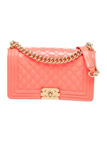 Medium Patent Boy Bag