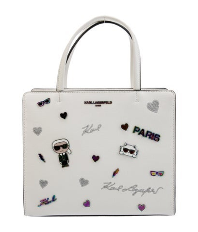Karl Lagerfeld Lagerfeld Leather Top Handle Bag