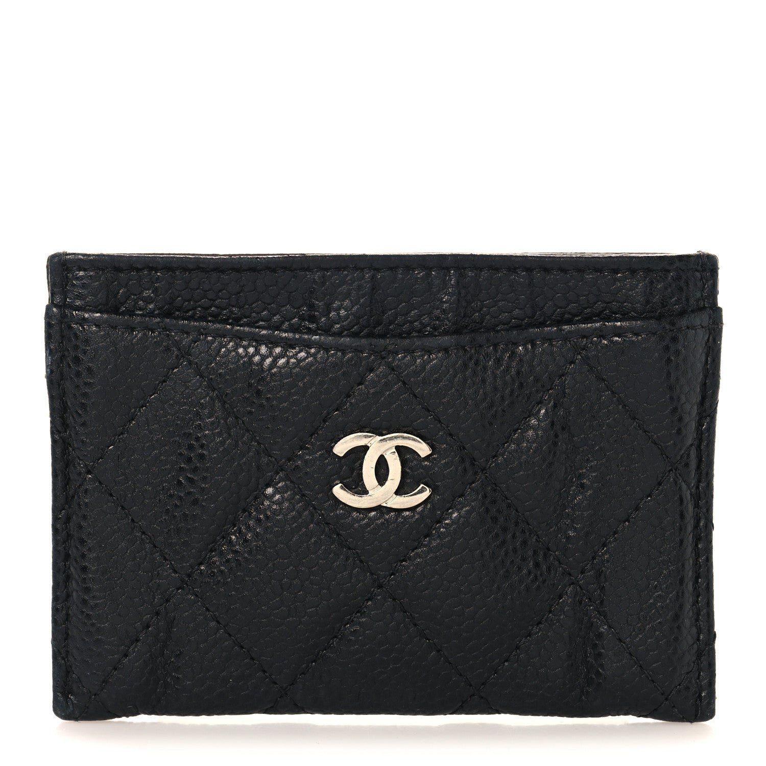 Chanel Caviar Quilted Card Holder Black